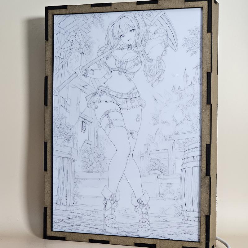 Lámpara LED Diane - Nanatsu no Taizai - Hacha en el pueblo - lámpara apagada