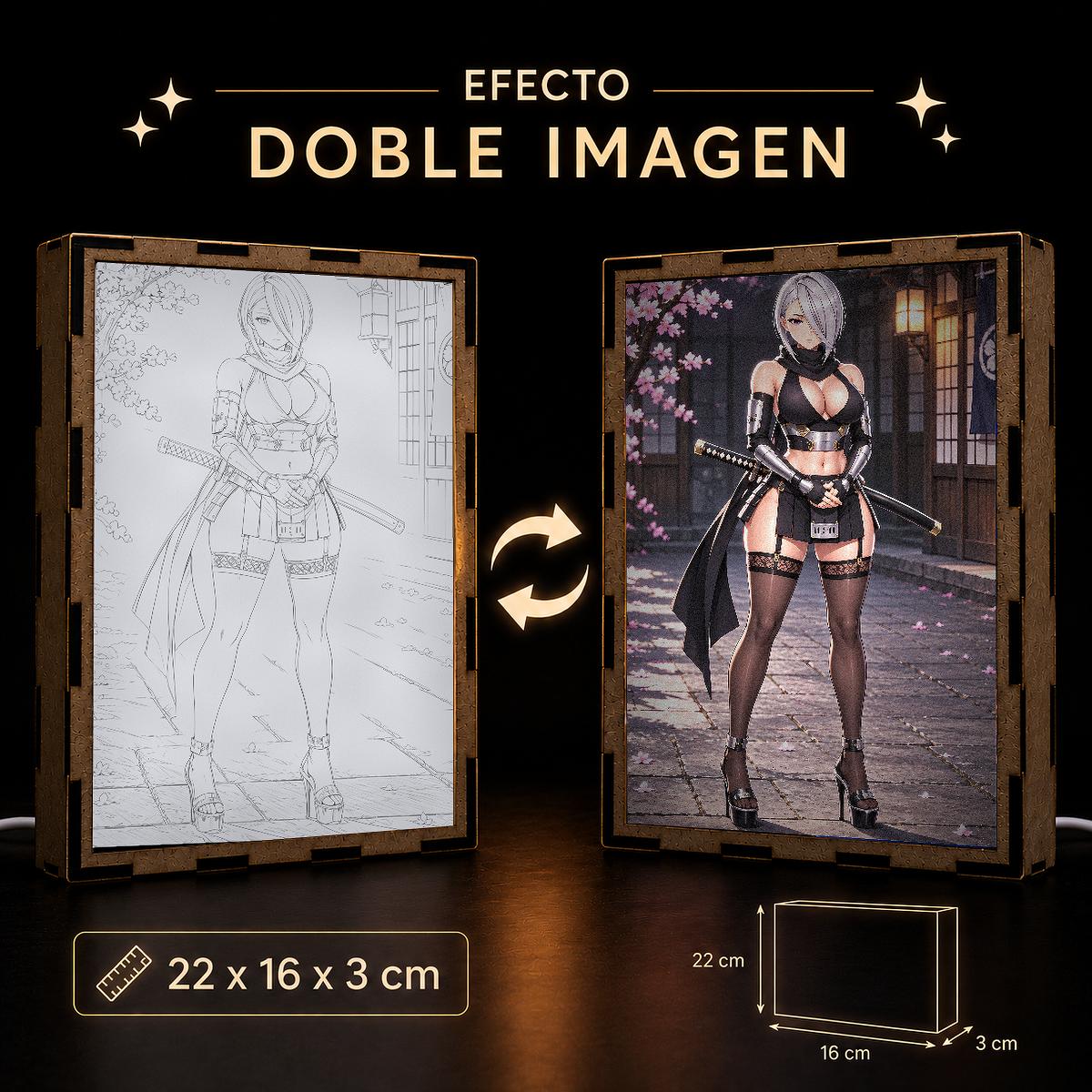 Lámpara LED Shinobi Dandadan - Cerezos Ninja - producto AnimeWaifu