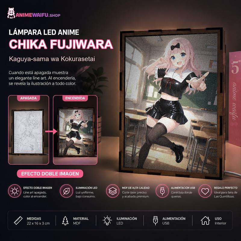 Lámpara LED Chika Fujiwara - Kaguya-sama: Love is War - imagen de galería