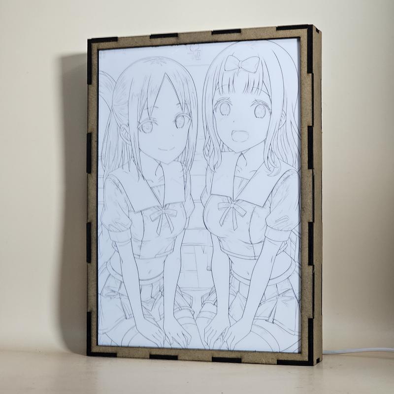 Lámpara LED Kaguya Shinomiya y Chika Fujiwara - Kaguya-sama: Love is War - imagen de galería