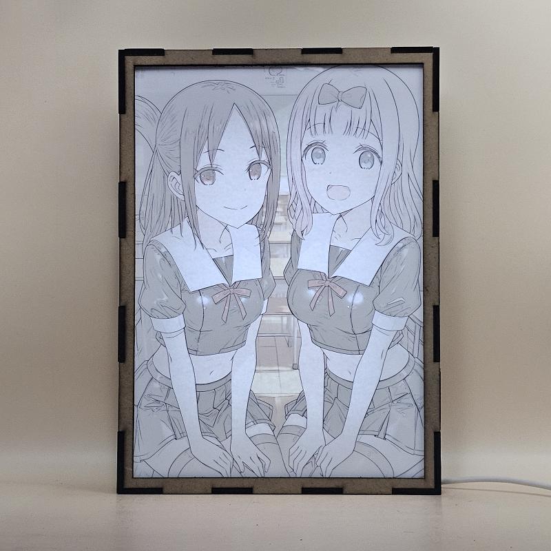 Lámpara LED Kaguya Shinomiya y Chika Fujiwara - Kaguya-sama: Love is War - imagen de galería