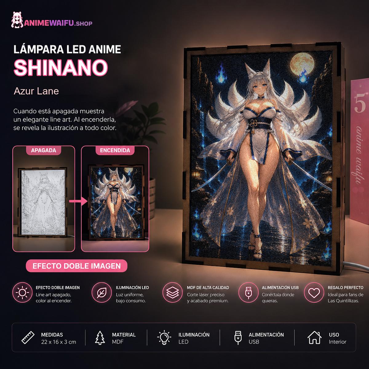 Lámpara LED Shinano – Azur Lane - producto AnimeWaifu
