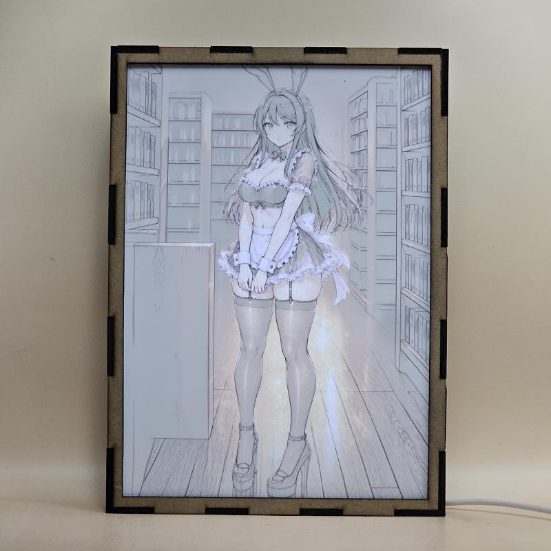 Lámpara LED Mai Sakurajima – Rascal Does Not Dream of Bunny Girl Senpai - lámpara encendida con luz ambiente