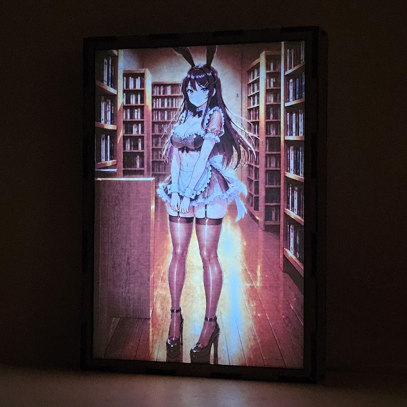 Lámpara LED Mai Sakurajima – Rascal Does Not Dream of Bunny Girl Senpai - lámpara encendida