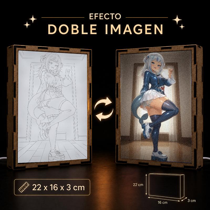Lámpara LED Gawr Gura – hololive - producto AnimeWaifu