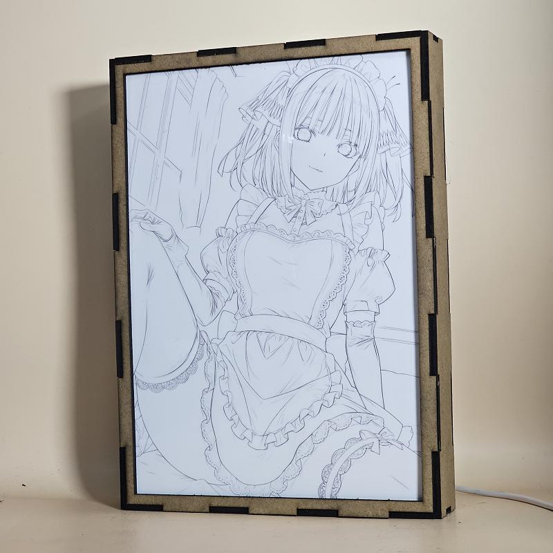 Lámpara LED Anime Nino Nakano | Las Quintillizas | Efecto Doble Imagen - imagen de galería