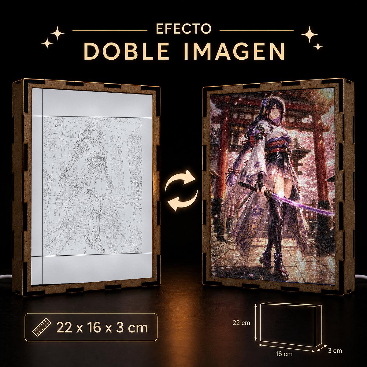 Lámpara LED Raiden Shogun – Genshin Impact - producto AnimeWaifu