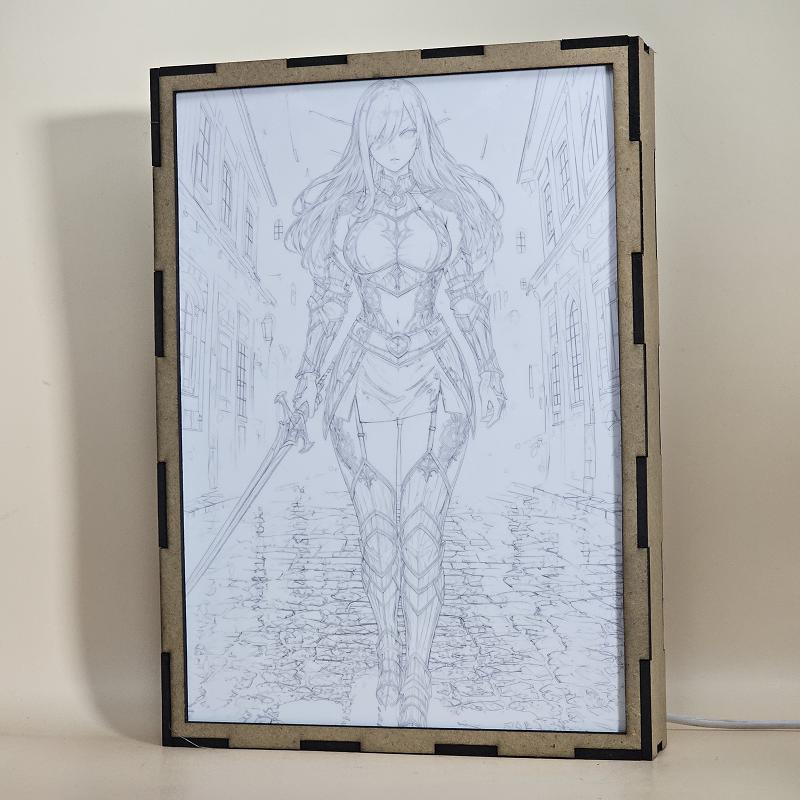 Lámpara Erza Scarlet – Fairy Tail - lámpara apagada