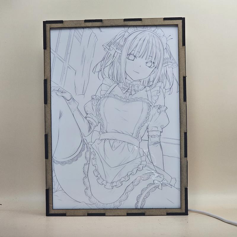 Lámpara LED Anime Nino Nakano | Las Quintillizas | Efecto Doble Imagen - imagen de galería