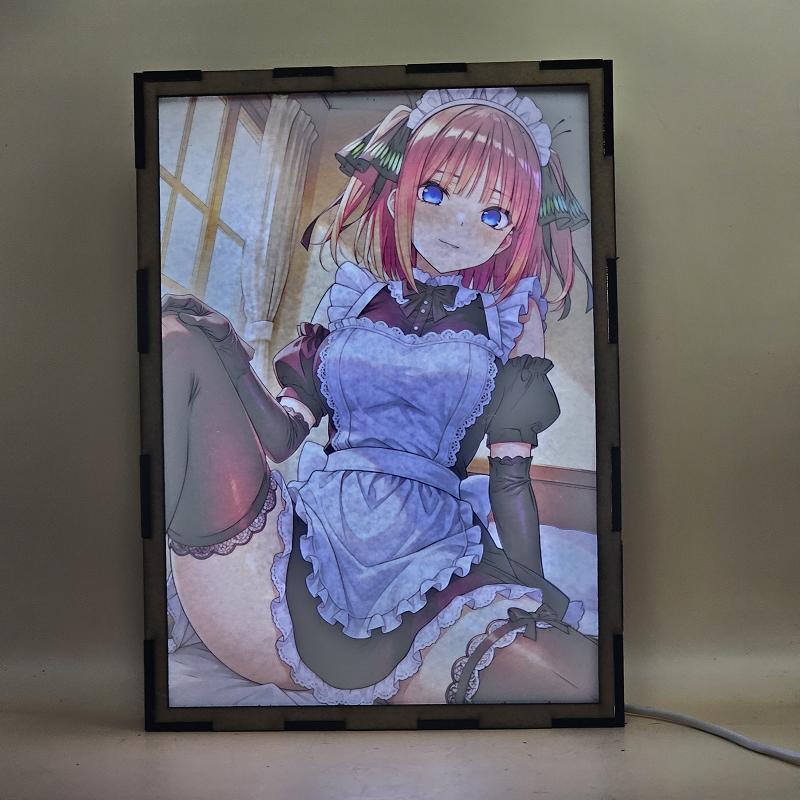 Lámpara LED Anime Nino Nakano | Las Quintillizas | Efecto Doble Imagen - imagen de galería