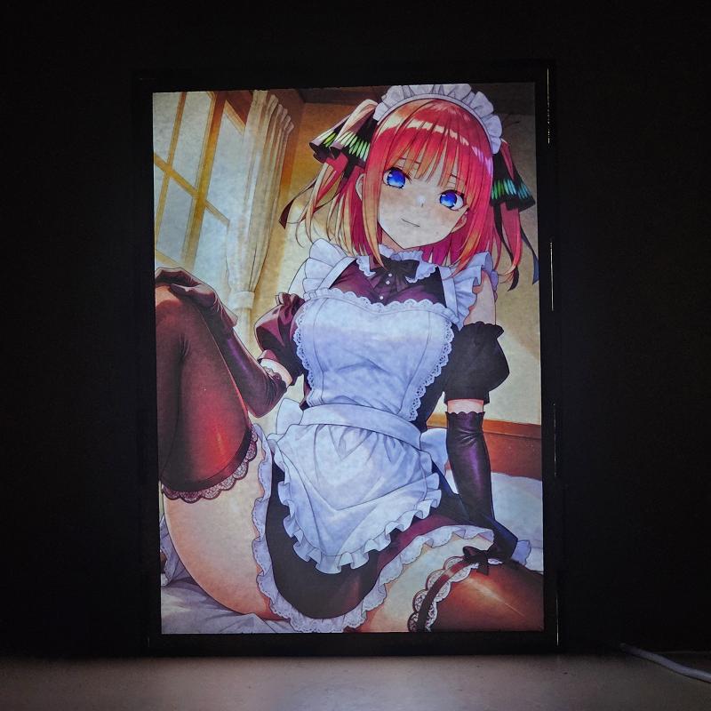 Lámpara LED Anime Nino Nakano | Las Quintillizas | Efecto Doble Imagen - imagen de galería