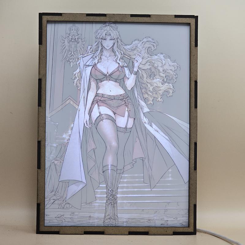 Lámpara Balalaika - Black Lagoon - lámpara encendida con luz ambiente