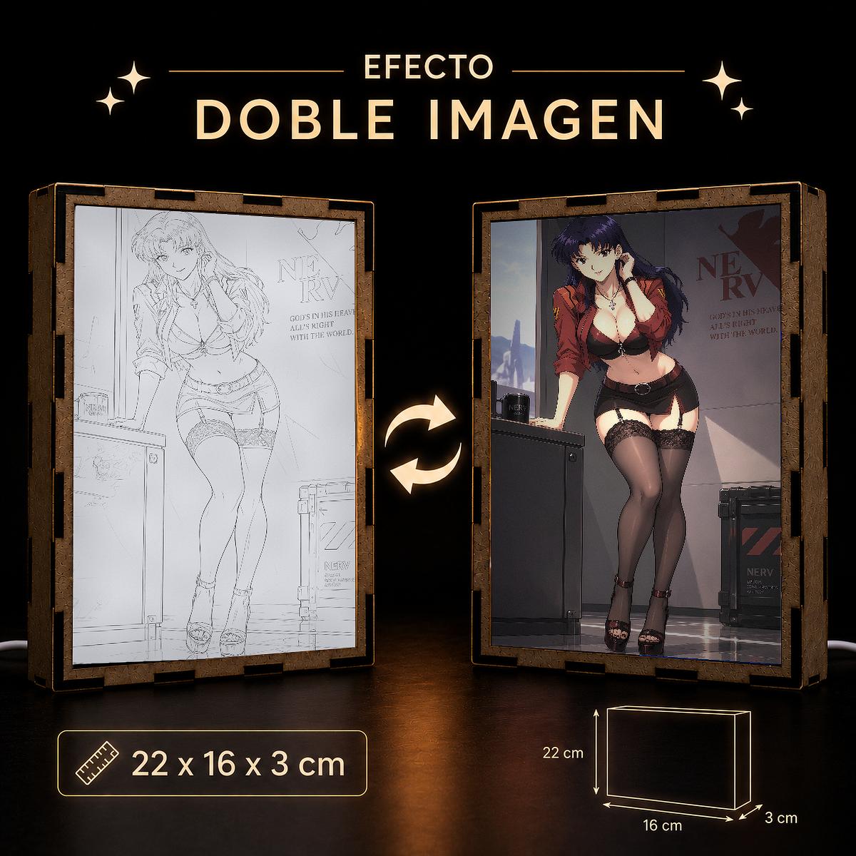 Lámpara Misato Katsuragi - Evangelion - producto AnimeWaifu