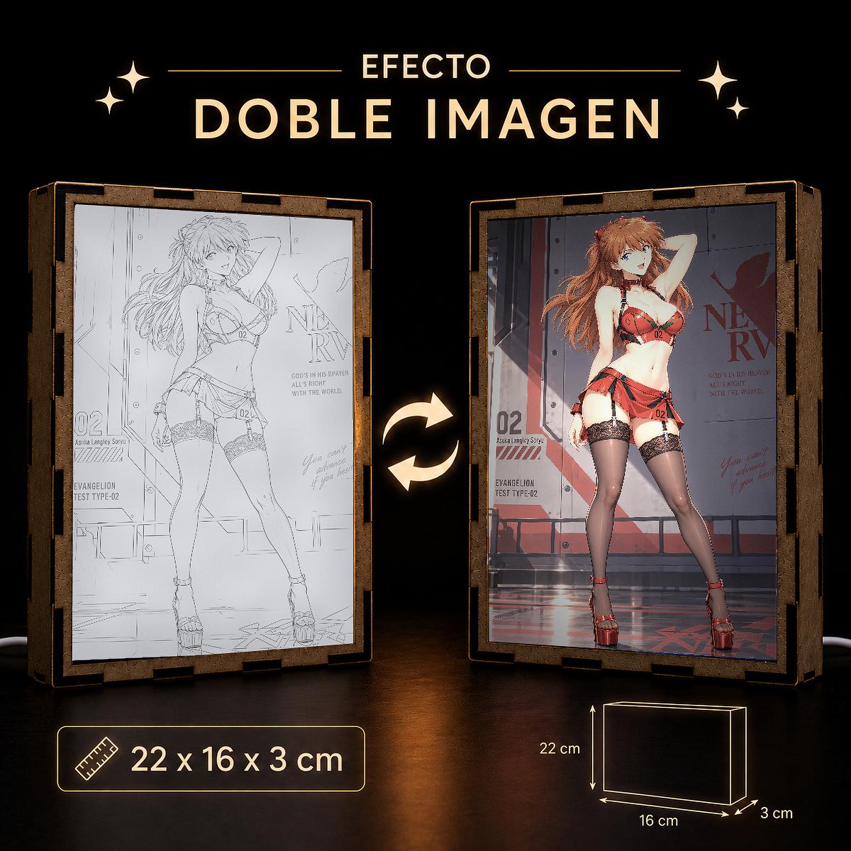 Lámpara Asuka Langley Soryu - Evangelion - producto AnimeWaifu