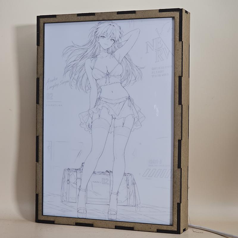 Lámpara Asuka Langley Soryu - Evangelion - Falda Amarilla - imagen de galería