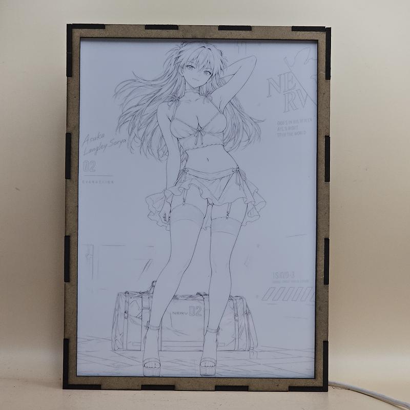Lámpara Asuka Langley Soryu - Evangelion - Falda Amarilla - imagen de galería
