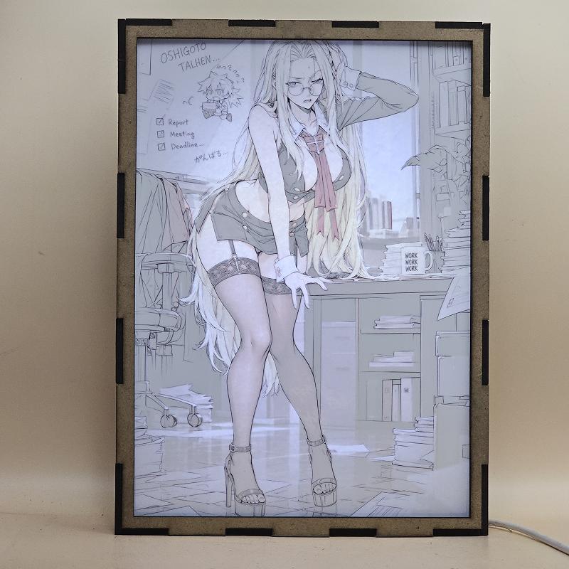 Lámpara Integra Hellsing - Hellsing - lámpara encendida con luz ambiente