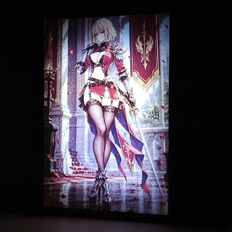 Lámpara LED Cha Hae-In - Solo Leveling - lámpara encendida