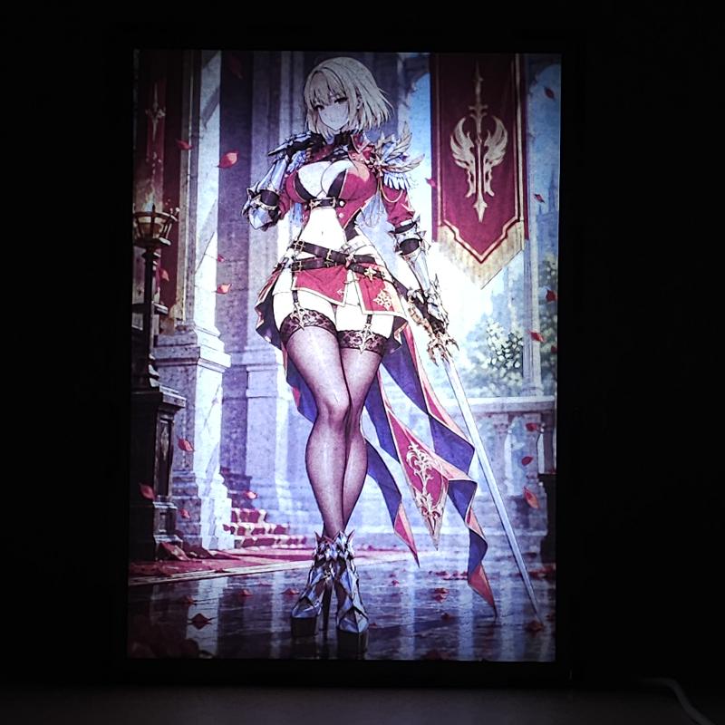 Lámpara LED Cha Hae-In - Solo Leveling - lámpara encendida
