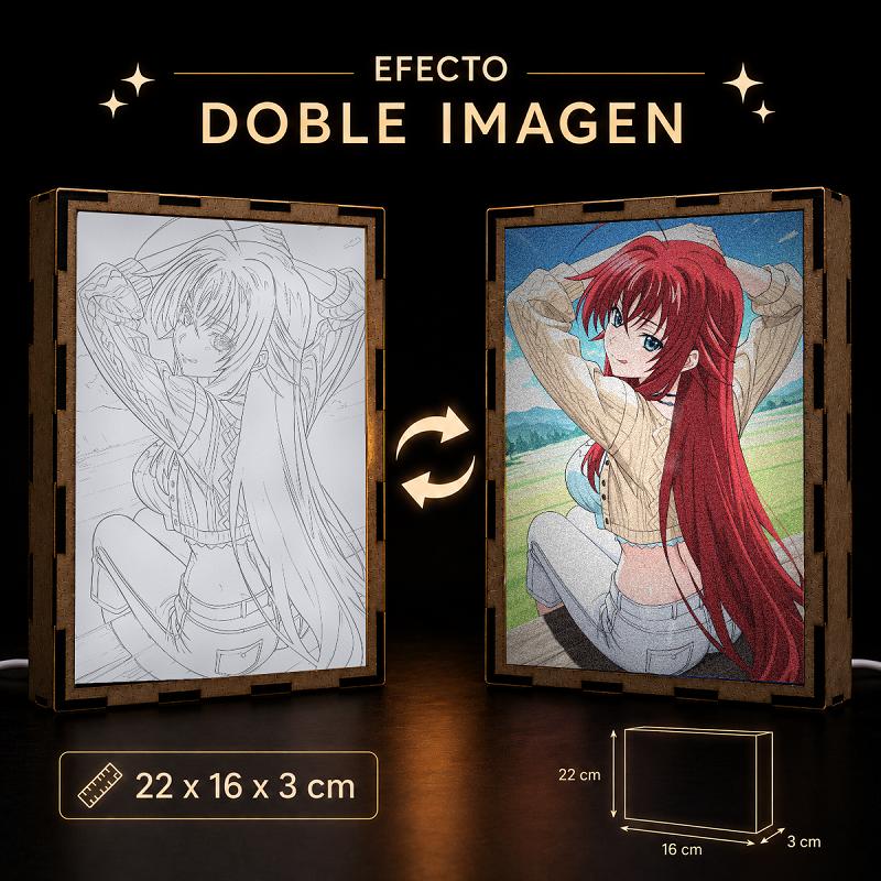 Lámpara LED Rias Gremory - High School DxD - producto AnimeWaifu