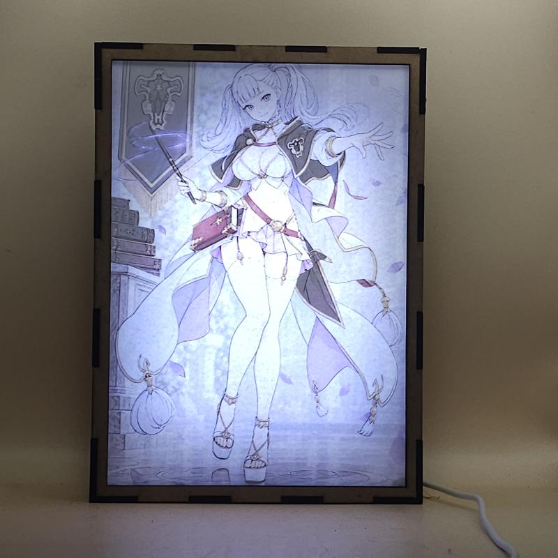 Lámpara LED Noelle Silva - Black Clover - lámpara encendida con luz ambiente