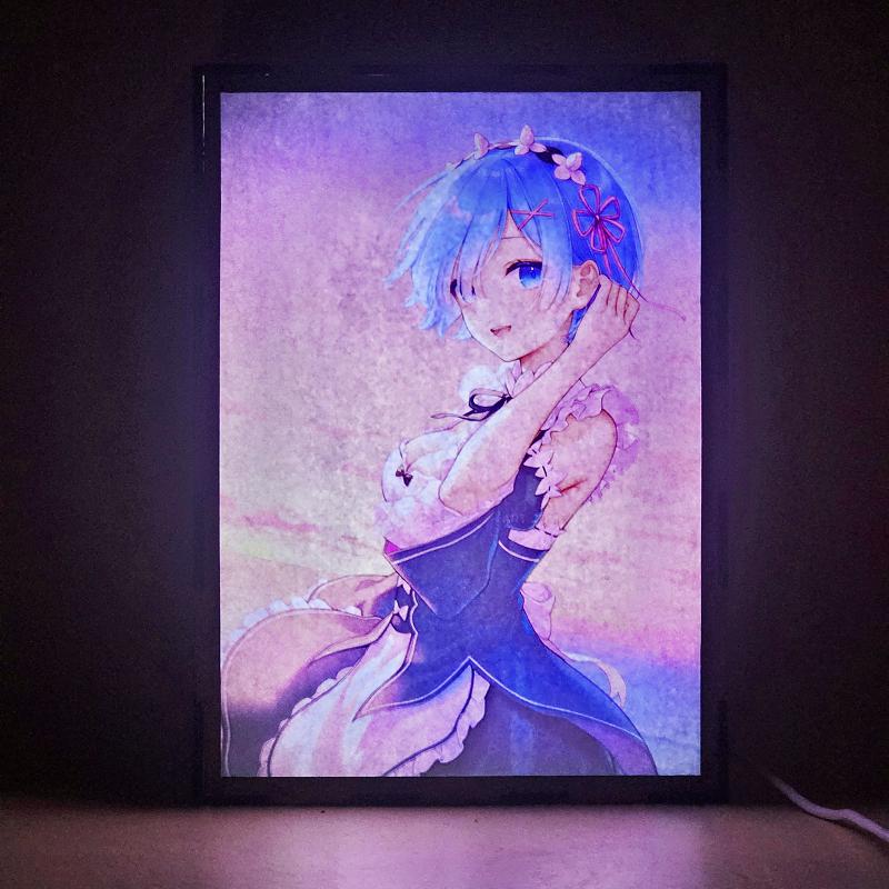 Lámpara LED Rem - Re:Zero - lámpara encendida