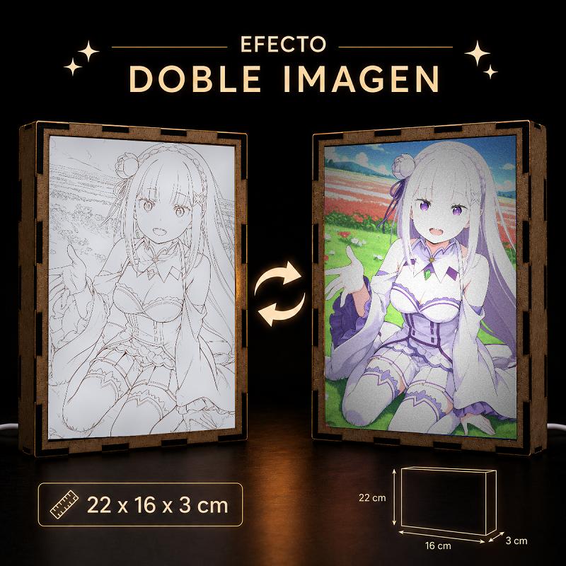 Lámpara LED Emilia - Re:Zero - producto AnimeWaifu