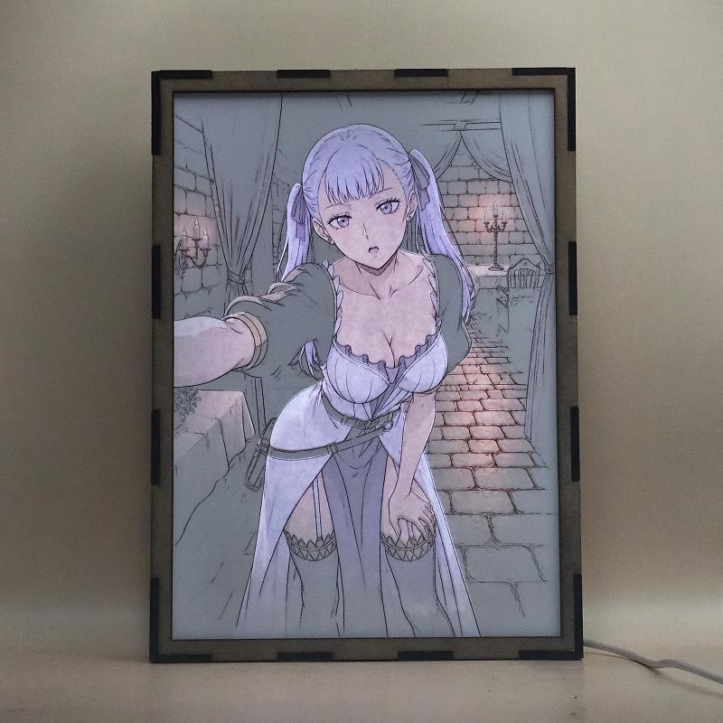 Lámpara Noelle Silva - Black Clover - Castillo Nocturno - lámpara encendida