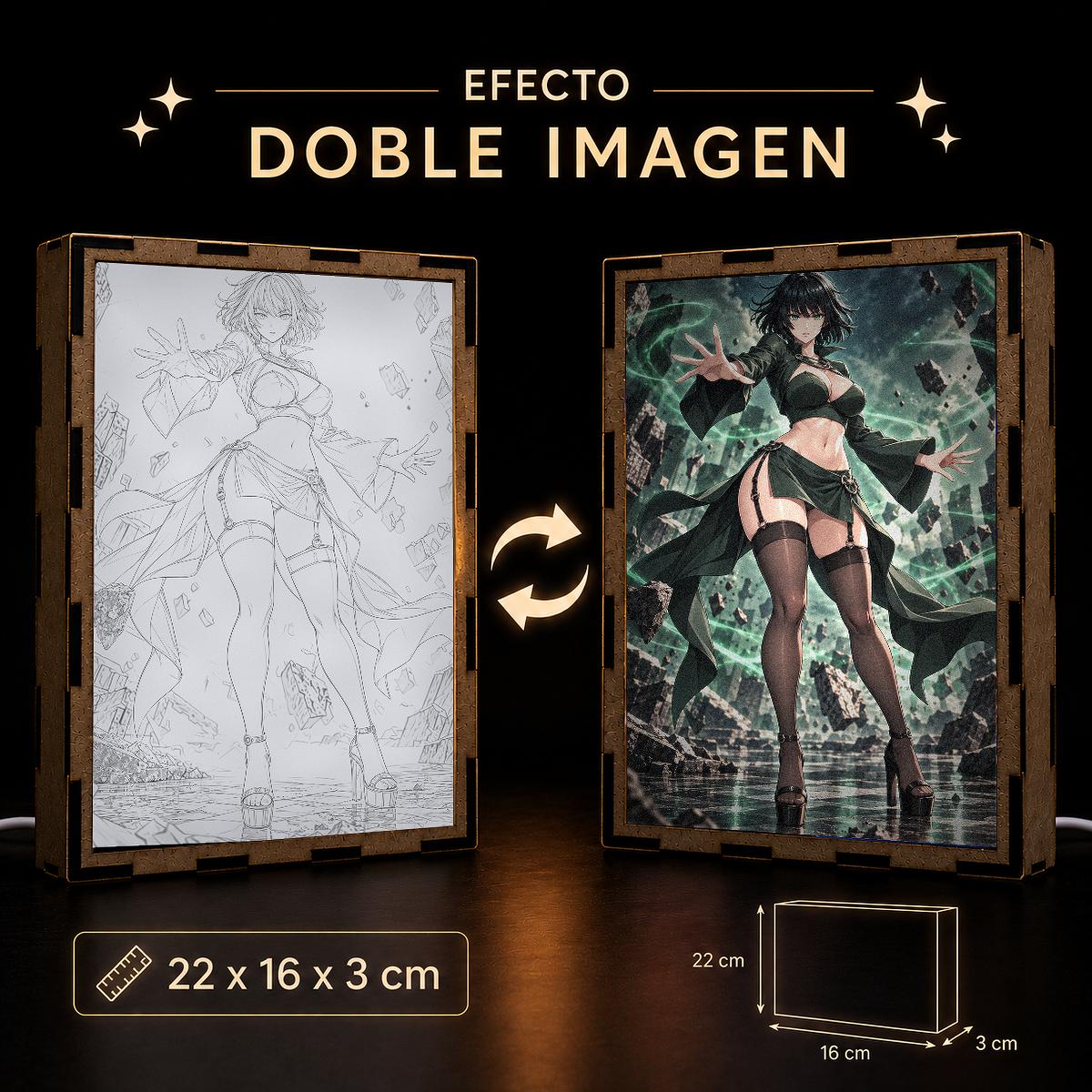 Lámpara Fubuki - One Punch Man - Poder Psíquico entre Escombros - producto AnimeWaifu